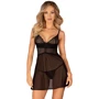 Пеньюар и трусики Obsessive Chemeris babydoll & thong XL/2XL