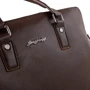 Чоловіча конференц-сумка Valiria Fashion коричнева (3DET1077-2-10): Фактура матова, Зерниста
