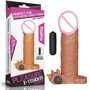 Насадка на член LoveToy Pleasure X-Tender Vibrating Penis Sleeve Add 2" Brown