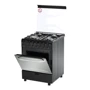 Газова плита Fresh I60G1/01 (Black): Тип варильної поверхні газова