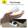 Зарядное устройство Baseus USB-C Wall Charger Palm 1C 20W with USB-C Cable White (P10111602213-01) фото 8