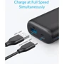 Внешний аккумулятор ANKER Power Bank PowerCore 28W 10000mAh Dark Grey (A1236HZ1): Кабели/переходники для смартфонов в комплекте USB Type-C