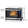 Электродуховка настольная Rommelsbacher BGE 1580/E: Объем, л 30