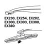 Двірник TRICO ExactFit Rear (300мм) EX301: Конструкція каркасна