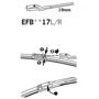 Двірник безкаркасний TRICO ExactFit Flat (730мм) EFB7317L: Довжина 730 мм