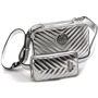 Женская сумка кросс боди Guess Blakely Status Crossbody серебристая (HWMY7663140-SIL): Материал Искусственная кожа