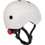 Шлем детский Scoot and Ride Светло-серый с фонариком 45-51см (SR-210225-ASH): Цвет серый