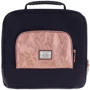 Универсальная коляска 2 в 1 Adamex Mimi Polar (Pink Gold) BR604 черный (люрекс) - медный (принт) кожа (выдавленная точка) фото 7