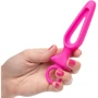 Анальная пробка Pipdream Silicone Groove Probe, 10,25х3,25 см, розовый