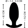 Анальная пробка с вибрацией и электростимуляцией XouXou Vibrating E-Stim Butt Plug