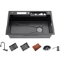 Кухонная мойка Lefton Waterfall Workstation Kitchen Sink Set With Digital Temperature Display & Knife Holder-KS2204: Габариты чаши (ШxГxВ), см 70x35x23