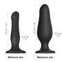 Надувной фаллоимитатор Strap-On-Me Inflatable Dildo Рlug Noir (шарик внутри)