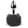 Анальная пробка FeelzToys - Bunny Tails Butt Plug Black