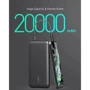 Внешний аккумулятор AUKEY Power Bank 20000mAh USB C Ultra Slim Power Bank with 18W PD Black (PB-N93A): Кабели/переходники для смартфонов в комплекте USB Type-C