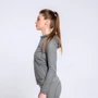 Спортивная толстовка Peak FW67686-BLA 48 серая с капюшоном на молнии: Сезон Демисезон