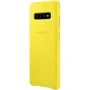 Чехол для телефонов Samsung Leather Cover Yellow (EF-VG975LYEGRU) for Samsung G975 Galaxy S10+: Материал кожа
