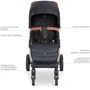 Коляска El Camino Dynamic PRO ME 1053G Special black: Тип коляски Прогулочная