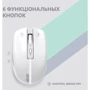 Мышь 2E MF270 Silent Rechargeable Wireless White (2E-MF270WWH): Радиус действия 10 м
