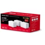 Маршрутизатор Wi-Fi Mercusys Halo H70X 3-pack: Интерфейс подключения (LAN-порт) 3x10/100/1000 Ethernet