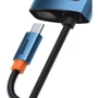 Адаптер Baseus Adapter USB-C to 3xUSB3.0+HDMI+RJ45+USB-C Blue (WKWG000003) фото 4