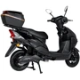 Электроскутер Atlas Falcon 1500W Box Black (3075): Особенности С багажником, Мощные, С рулем, С сиденьем, С большим запасом хода, С большими колесами