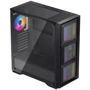Корпус Deepcool MATREXX 50 MESH 4FS: Матеріал передній панелі загартоване скло, пластик