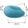 Подушка SoundSleep рогалик 30x30 см м'ятний (653590749349): Матеріал чохла трикотаж