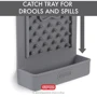 Килимок Dexas для ласощів та лизання Snack&Distract-V вертикальний Світло-сірий (PW851429): Тип Лизательные коврики