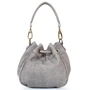 Женская сумка бакет-бэг Laskara серая (LK10195-grey): Стиль Джинсовый