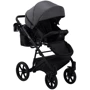 Коляска 2 в 1 Bair Kiwi Soft BKS-219 графит - графит (кожа): Ширина шасси 58