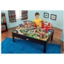 Залізниця KidKraft Airport Express Train Set and Table - Espresso (17976) фото 1