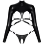 Комплект с фиксаторами для рук Orion Bad Kitty Shirt With Thong Black, L