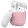 Чехол для наушников AhaStyle Silicone Duo Case Pink/White (X0023PANQ7) for AirPods фото 2