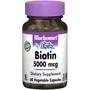 Bluebonnet Nutrition Biotin 5000 mcg, 60 Vegetable Capsules (BLB0447)