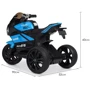 Дитячий електромотоцикл 3 колісний Bambi Racer Yamaha синій (M 4135EL-4): Матеріал корпусу пластик