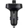 Автомобильное зарядное устройство + FM-трансмиттер Baseus T-Typed MP3 Car Charger Black (CCALL-TM01) фото 2