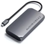 Адаптер Satechi Adapter M1 USB-C to 2xUSB-C+2xUSB+2xHDMI Space Gray (ST-UCM1HM): Цвет серебристый