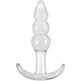 Анальная пробка Jelly Rancher T-plug Ripple, 7.6x3.2 см, прозрачный