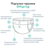 Подгузники-трусики Offspring, Подводный мир, размер M (DP-OI-FAP-M42P-AQT): Вес 6-11 кг