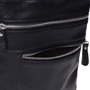 Мужская сумка планшет Borsa Leather черная (K1307-black): Тип ручки Без ручки, Плечевой ремень