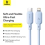 Кабель Baseus Cable USB-C to Lightning Silky Series 20W 1m Blue (P10377700313-00) фото 5