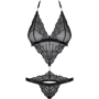 Сексуальное боди из кружева Obsessive 828-TED-1, S/M