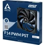 Кулер Arctic F14 PWM PST Black (ACFAN00219A): Назначение для корпуса