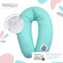 Подушка Papaella Горошек для беременных и кормления, мята, 30х190 см (8-31885): Цвет зеленый