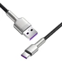 Кабель Baseus USB Cable to USB-C Cafule Metal 40W 25cm Black (CATJK-01): Длина 0,25 м