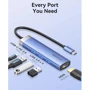 Адаптер Vention Adapter USB-C to HDMI+3xUSB3.0+PD 100W Blue (TGESB): Інтерфейс підключення USB-C