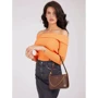 Женская сумка через плечо Guess Katey Mini Top Zip Shouder темно-коричневая (HWCB7870720-BRO): Тип Сумки
