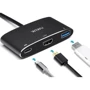 Адаптер WIWU Adapter C2H USB-C to USB-C+HDMI+USB3.0 HUB Grey: Цвет серый