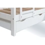 Ліжко TOKYO двоярусна з ящиками (800x1900) (бук) біла