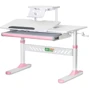 Детский стол ErgoKids с полкой розовый (TH-310 W/PN + BD-S30 PN)